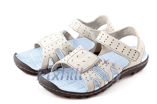 Pair of sport sandals isolated on white Pair of sport sandals isolated on white