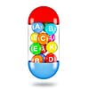 Healthy life creative concept - multi vitamins in capsule