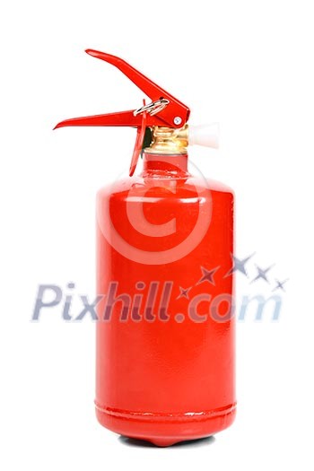 Fire extinguisher isolated on white