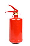 Fire extinguisher isolated on white