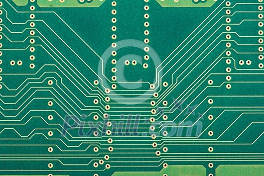 Electronic circut board close up