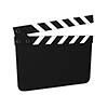 Blank clapboard (clapperboard) isolated