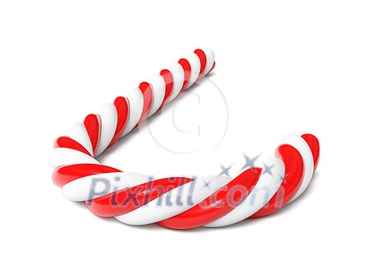 Chrismas candy cane isolated on white Chrismas candy cane isolated on white