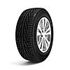 Car winter tire isolated on white background