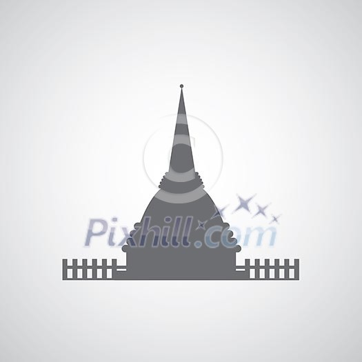 vector general pagoda design symbol vector general pagoda design symbol