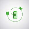 battery power charger vector icon  