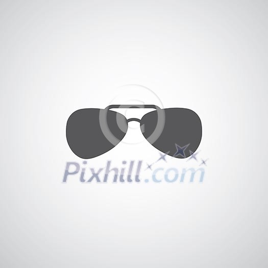 sunglasses vector design on gray background 