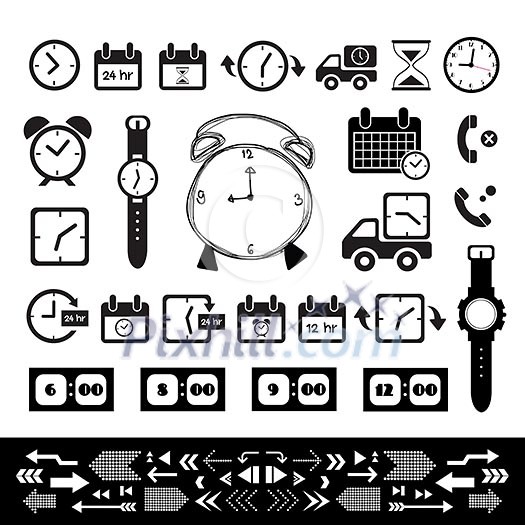 delivery and time vector icon set delivery and time vector icon set
