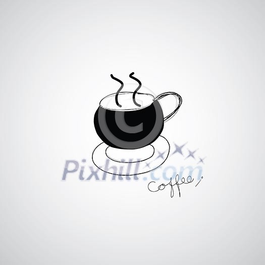 cup and coffee vector hand drawn cup and coffee vector hand drawn