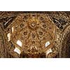 Splendid ornamentation on dome of Santo  Domingo church,  Mexico