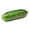 Green cucumber isolated on white background