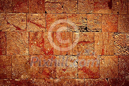 Texture of stone wall of ancient Mayan ruins in Mexico Texture of stone wall of ancient Mayan ruins in Mexico