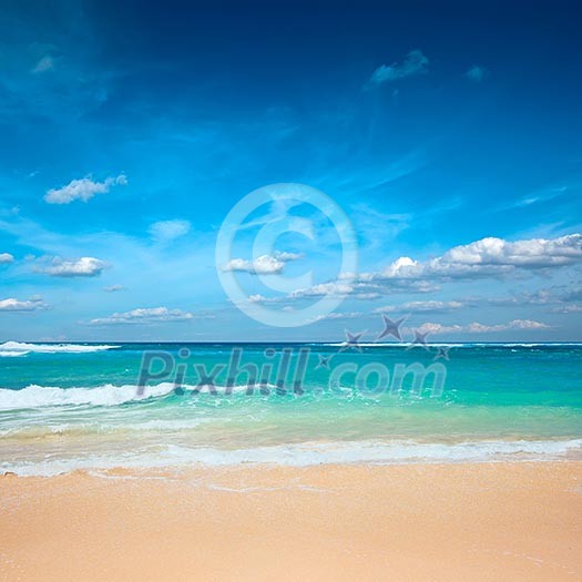 Beautiful ocean beach in summer Beautiful ocean beach in summer