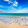 Beautiful beach and  wave