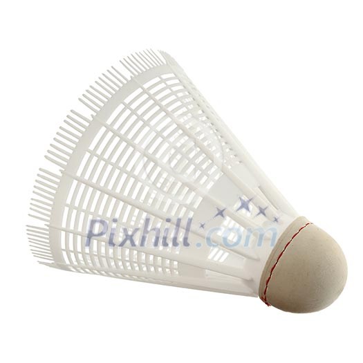 Shuttlecock isolated on white background Shuttlecock isolated on white background