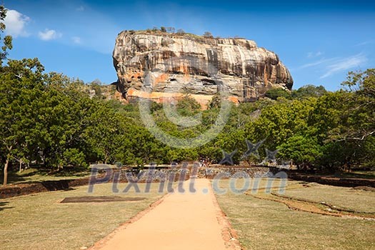 Famous ancient Sigiriya rock. Sri Lanka Famous ancient Sigiriya rock. Sri Lanka