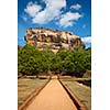 Famous ancient Sigiriya rock. Sri Lanka