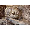 Close-up of Reclining Buddha, Gal Vihara, Polonnaruwa, Sri Lanka