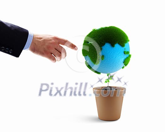 Image of Earth planet in human hands. Protect planet Image of Earth planet in human hands. Protect planet