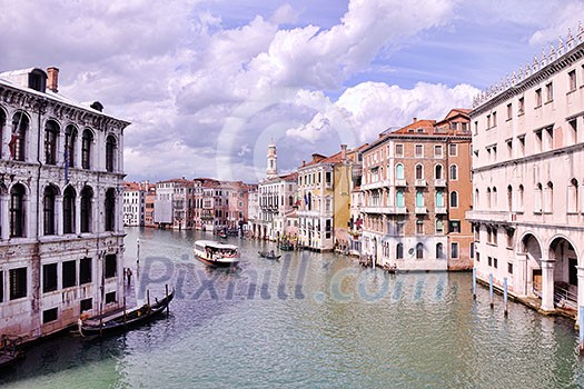 venice, beautiful romantic italian city on sea with great canal and gondolas venice, beautiful romantic italian city on sea with great canal and gondolas