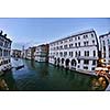 venice, beautiful romantic italian city on sea with great canal and gondolas