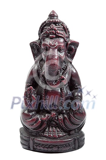 Indian Hindu God Ganesh (Ganesha) figurine isolated on white