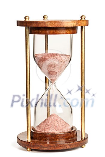 Hourglass isolated on white background Hourglass isolated on white background