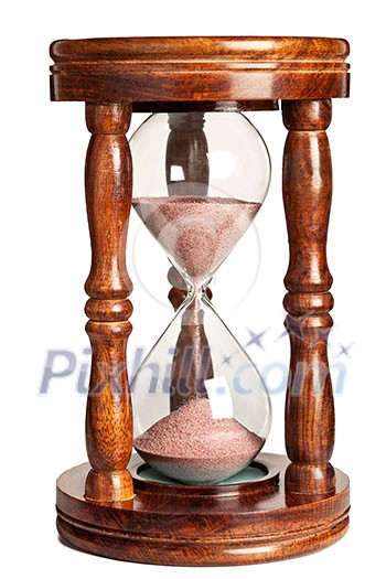 Hourglass isolated on white background Hourglass isolated on white background