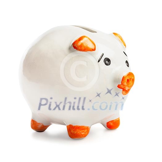 Piggy bank  isolated on white background