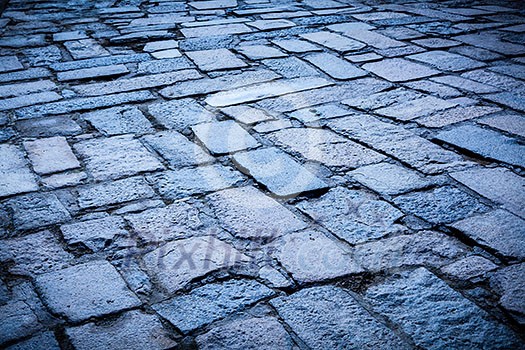 Cobblestone pavement background Cobblestone pavement background