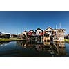 Stilted houses in village on Inle lake, Myanmar