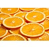 Colorful orange citrus fruit slices background