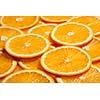 Colorful orange citrus fruit slices background
