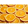 Colorful orange citrus fruit slices background