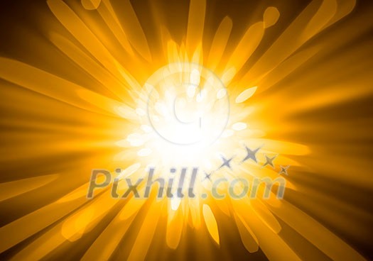 Abstract background image of blue bokeh lights and beams Abstract background image of blue bokeh lights and beams
