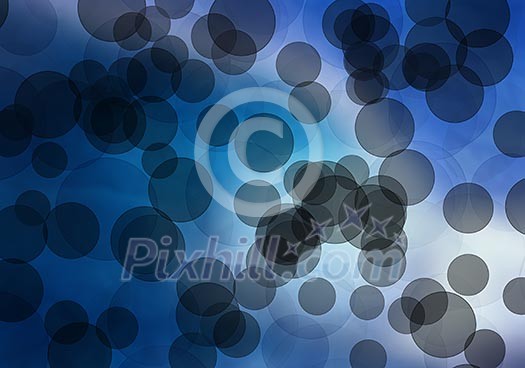 Abstract background image of blue bokeh lights and beams Abstract background image of blue bokeh lights and beams