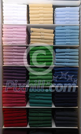 T-shirts  in different colors                   