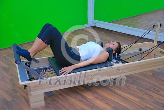 Working out, sport and healthy lifestyle concept with girls in gym. 