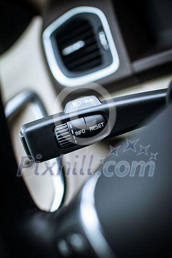 Modern car interior Modern car interior