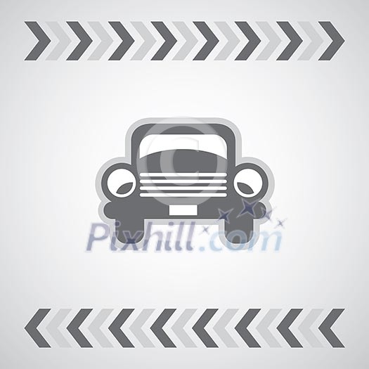 car symbol vector basic sign car symbol vector basic sign