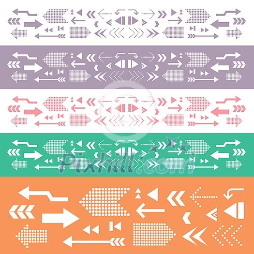 thin line arrow icons set thin line arrow icons set
