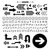 vector arrow sign icon set 