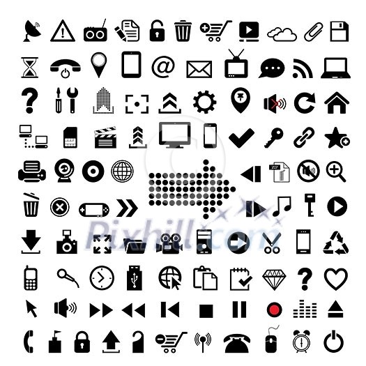technology icon for website on white background technology icon for website on white background