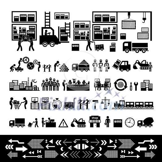 manufacturer and distributor icon for business system manufacturer and distributor icon for business system