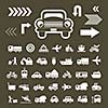 vector basic icon for transport 