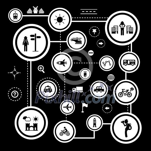 vector icon set for traveler explorer vector icon set for traveler explorer