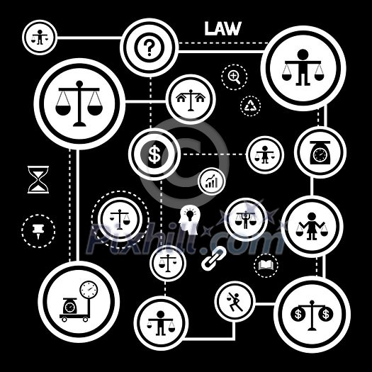 scales justice vector icon set scales justice vector icon set