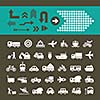 vector basic icon for transport 