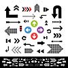 vector arrow sign icon set 