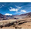 View of Himalayas near  Kardung La pass. Ladakh, India